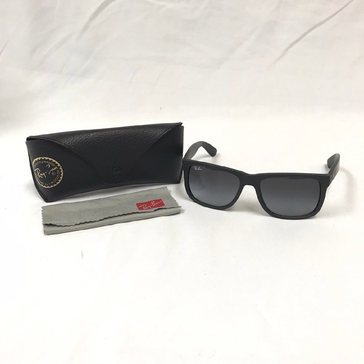 ▽▼レイバン RAYBAN ジャスティン JUSTIN RB 4165 601/8G 54□16 3N 偏光サングラス マットブラック系×レンズ グレー系カラー メンズ▼▽