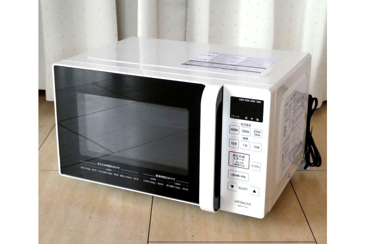 HITACHI HMR-FT183 電子レンジ 2022年製 フラット Й☆日立☆電子レンジ☆HMR-FT183☆白☆2022年製☆