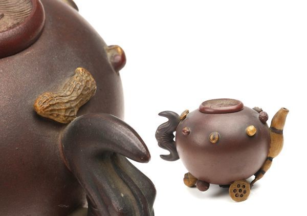 朱泥 在銘 煎茶道具 刻 1007-13 山中一古人孟臣煎茶器