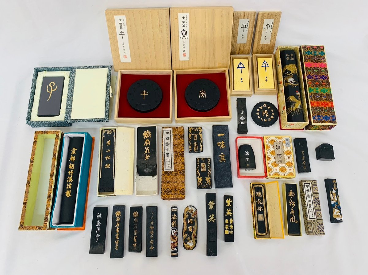 再出品】墨 まとめて 古墨 中国墨 唐墨 和墨 固形墨 百寿墨 鐡齋翁書畫 