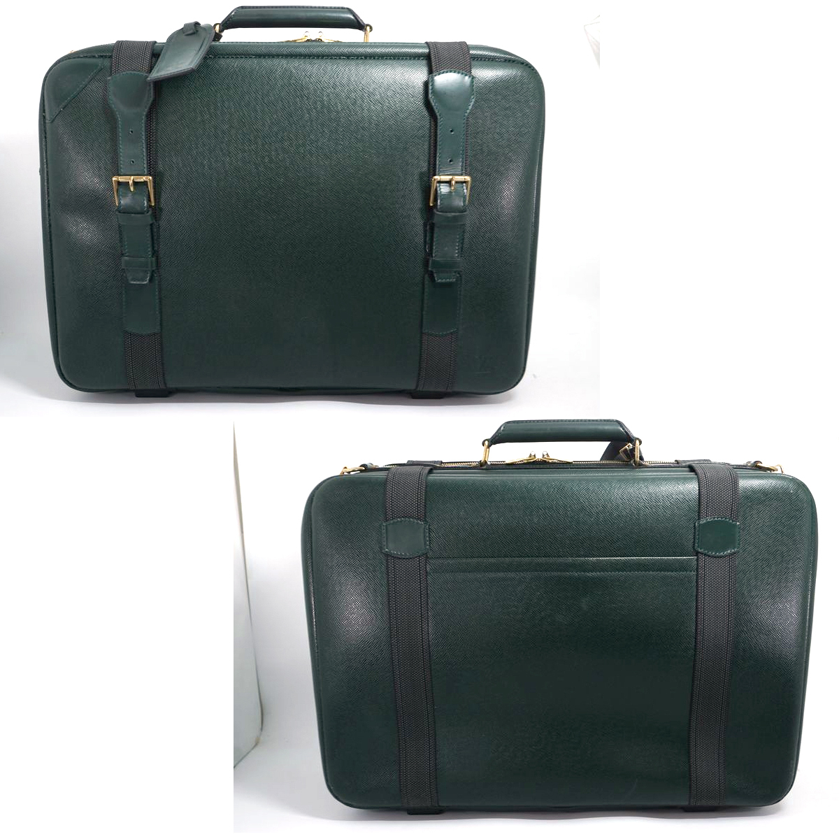 LOUIS VUITTONサテライト53 タイガ トラベルバッグ ボルドー