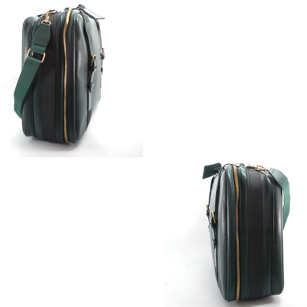 LOUIS VUITTONサテライト53 タイガ トラベルバッグ ボルドー