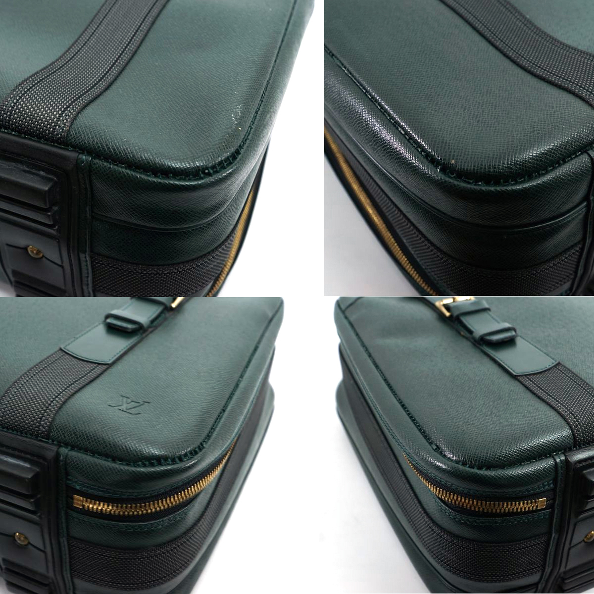 LOUIS VUITTONサテライト53 タイガ トラベルバッグ ボルドー