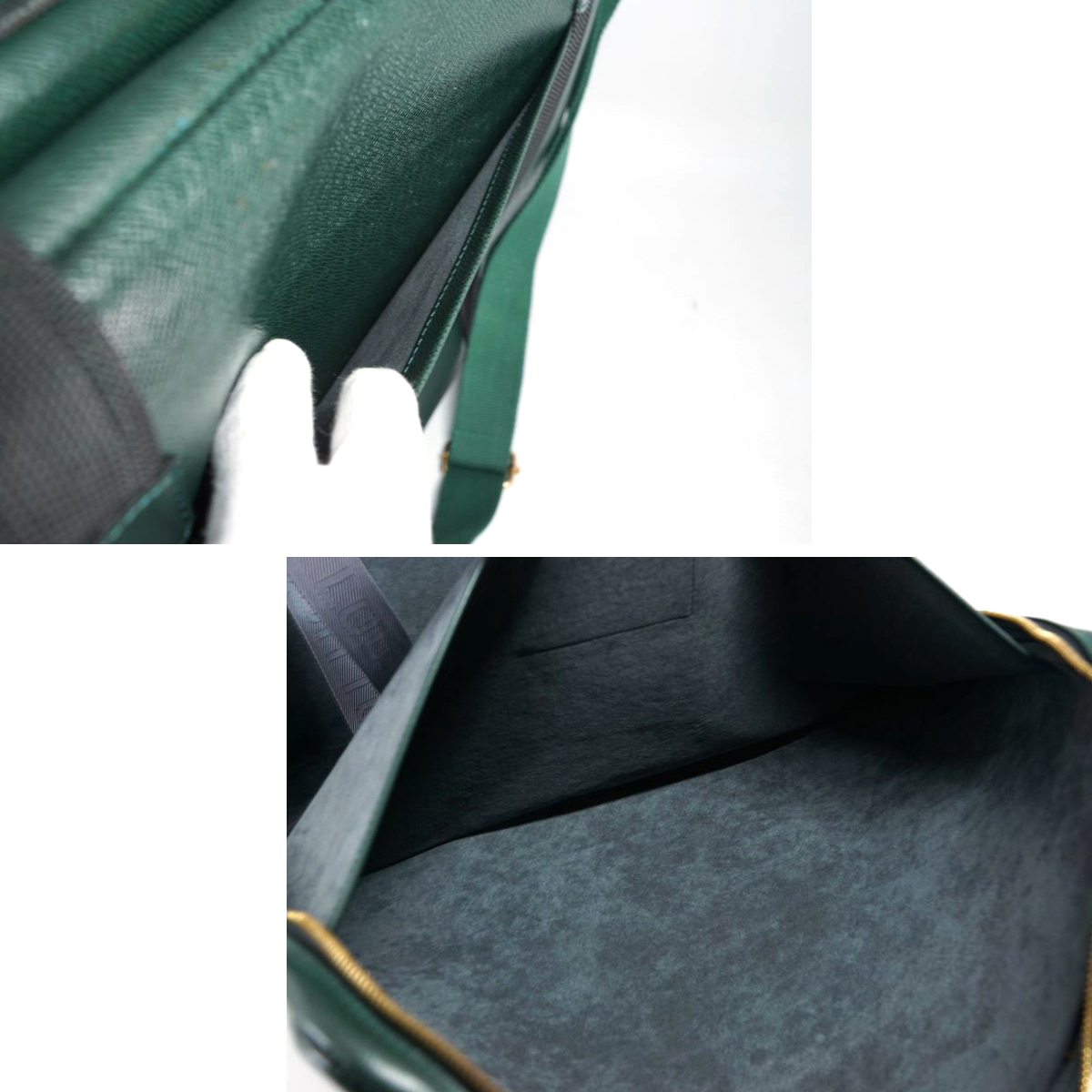 LOUIS VUITTONサテライト53 タイガ トラベルバッグ ボルドー