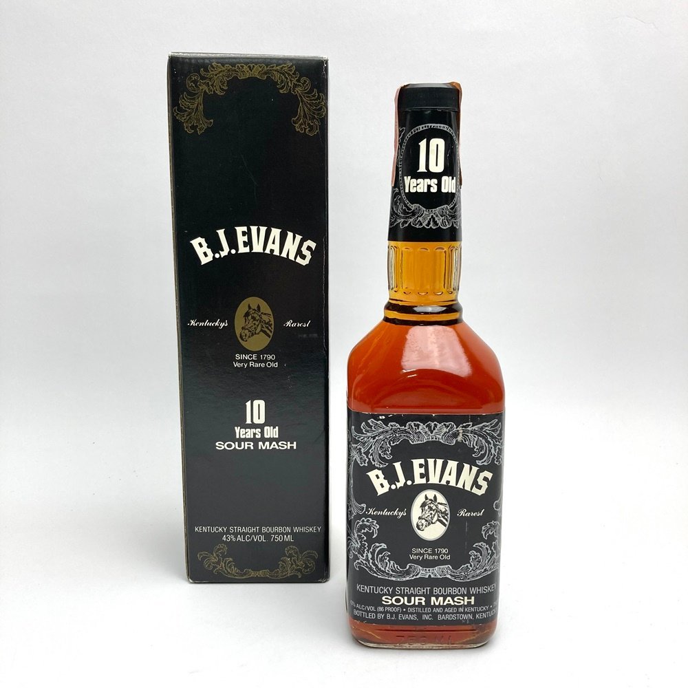 飲料・酒 未開栓 洋酒 B.J.エヴァンス 10年 オールドウィスキー
