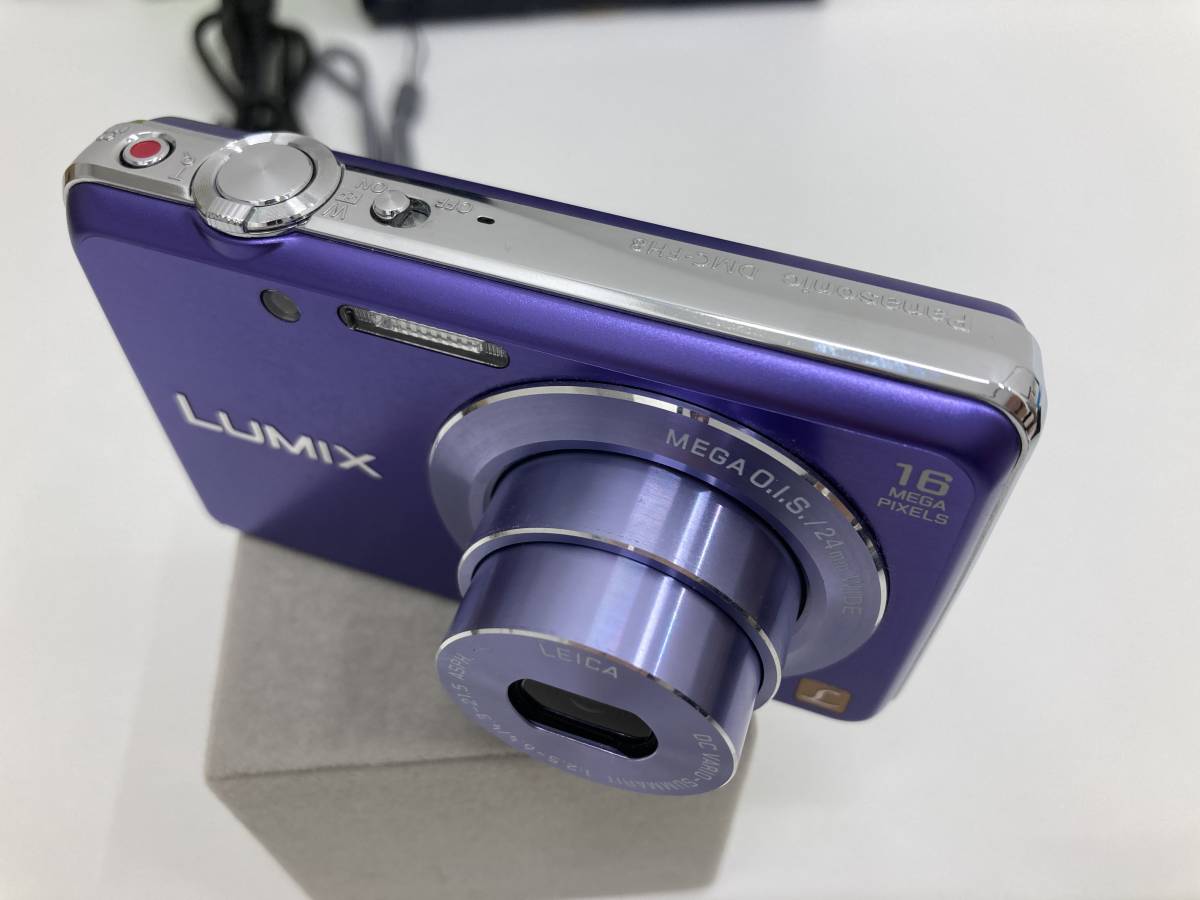 Panasonic パナソニック Lumix DMC-FH8 バイオレット バッテリー付き デジタルカメラ 通電確認済み その他動作未確認　☆8-7 LUMIX DMC-FH8 Panasonic レッド 中古(パナソニック) デジタルカメラ公式通販