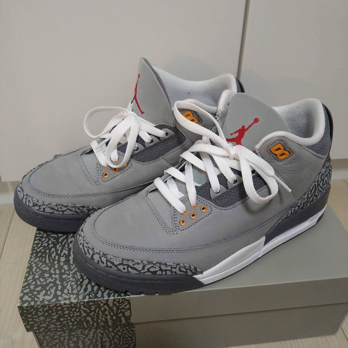 NIKE Air Jordan3 RETRO ナイキ エアジョーダン3 レトロ 27cm グレー