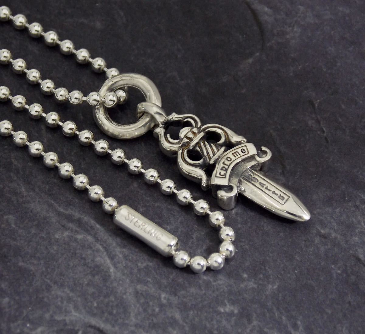 クロムハーツ ボールチェーン ネックレス SV925 20インチ 51.5