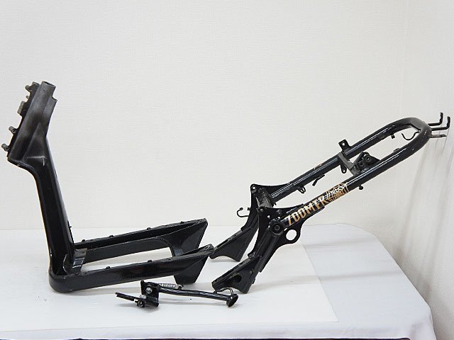 1864【HONDA ホンダ ZOOMER ズーマー AF58 書付きフレーム リアフレーム サイドスタンド 】