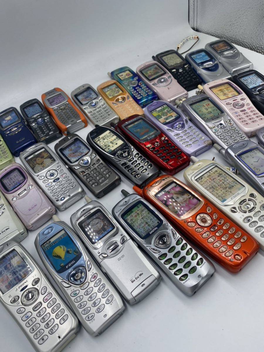 携帯電話 ガラケー 見本 サンプル モック 展示品 68個 まとめて au 
