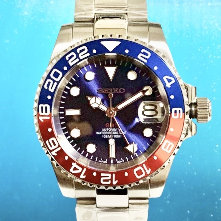防水テスト済 SEIKO MOD セイコー カスタム NH34 機械式腕時計 自動巻 