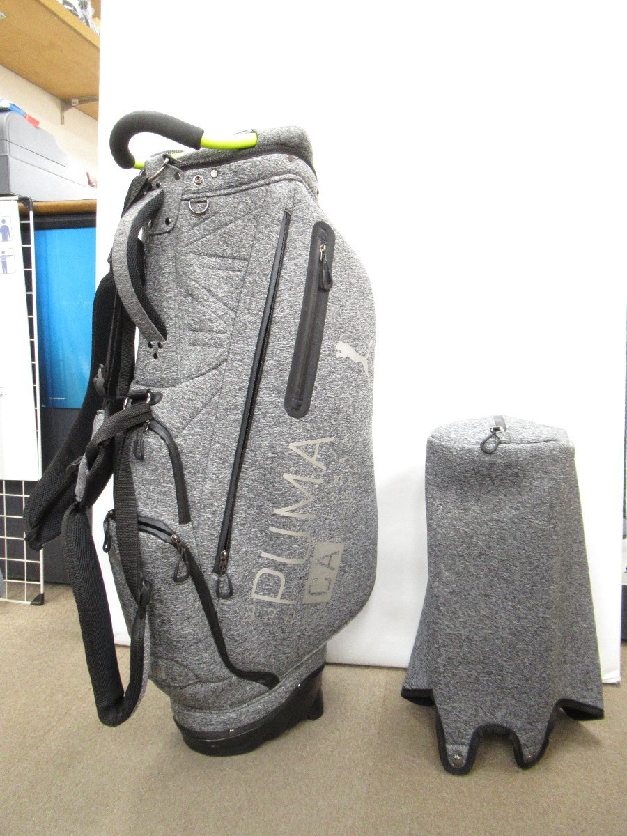 中古◆PUMA　プーマ　CA　スタンドキャディバッグ(グレー)◆