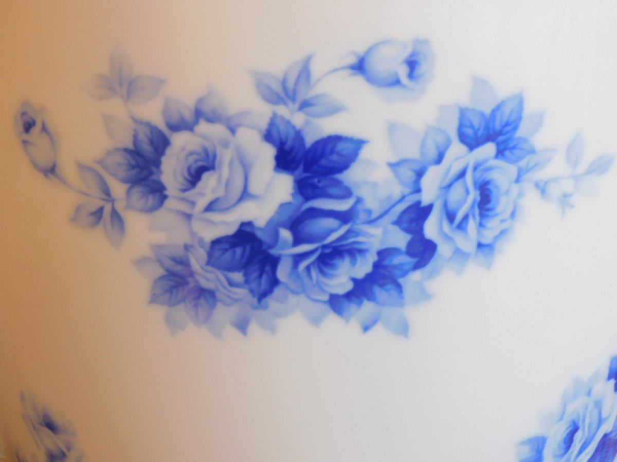 オールドノリタケ ブルーローズ 火鉢 HK-a-02732 / 日陶 noritake