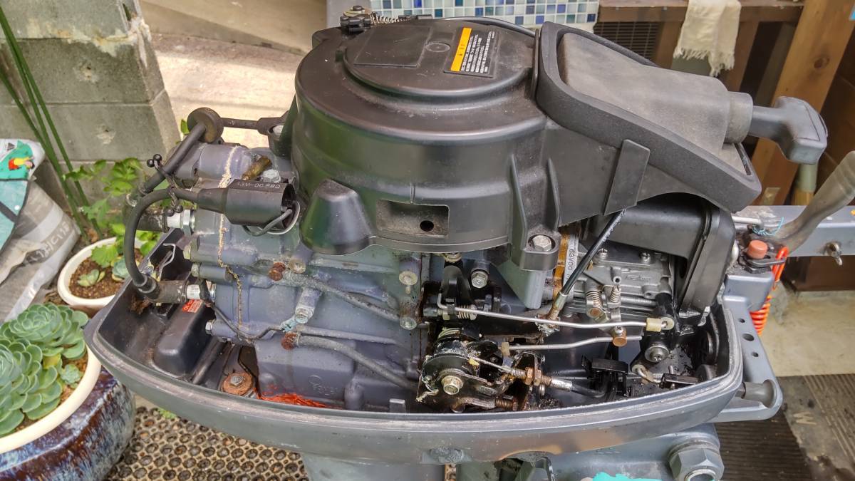 YAMAHA ヤマハ 2ストローク9.9馬力船外機 682-CL 1998年製 動画あり 