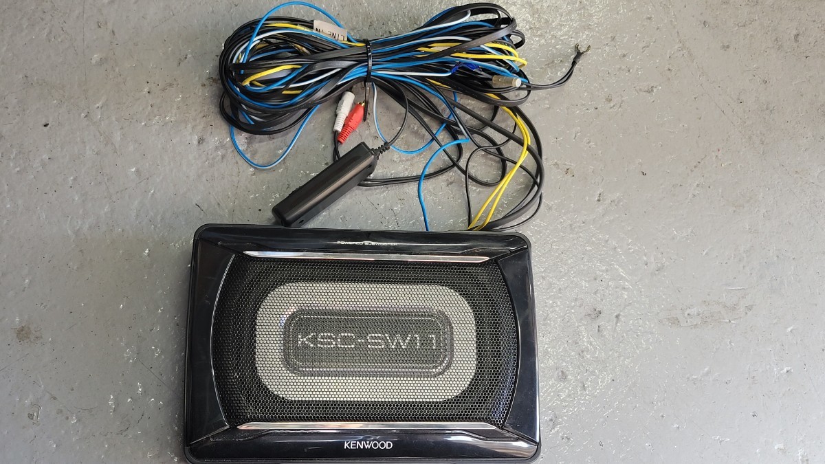KENWOOD ケンウッド サブウーファー KSC-SW11 リモコン配線付き
