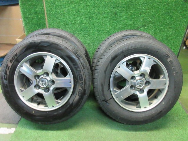 三菱 純正 15インチ 15x5.5J PCD114.3 +46 5H 175/80R15 4本 パジェロ 