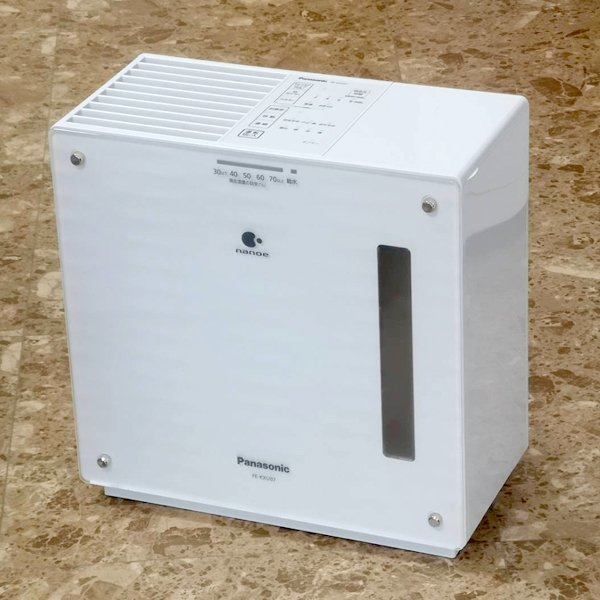 Panasonic/パナソニック ヒーターレス気化式加湿器 2021年製 FE-KXU07 家電 ナノイー搭載 木造12畳 鉄筋19畳
