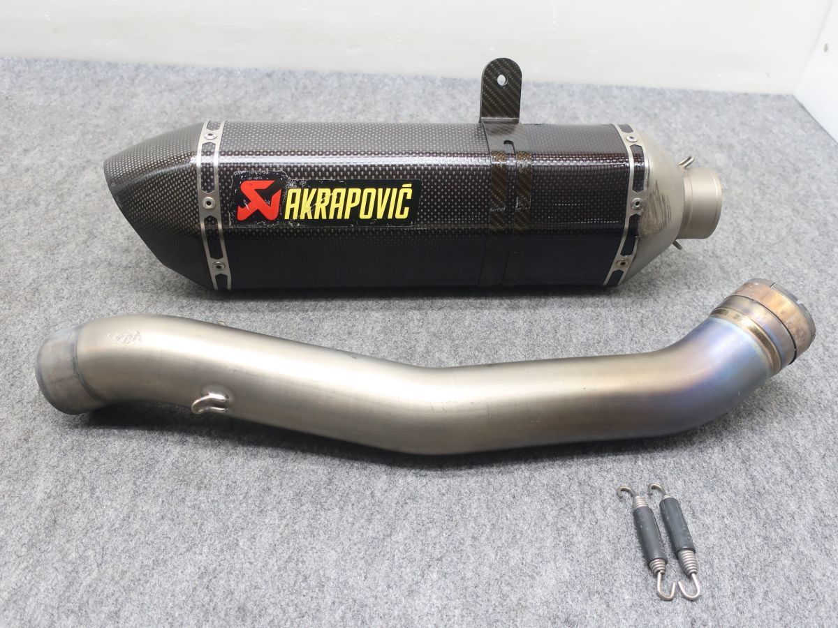 傷あり GSX-R1000 K7-K8 アクラポビッチ チタン/カーボン スリップオン 