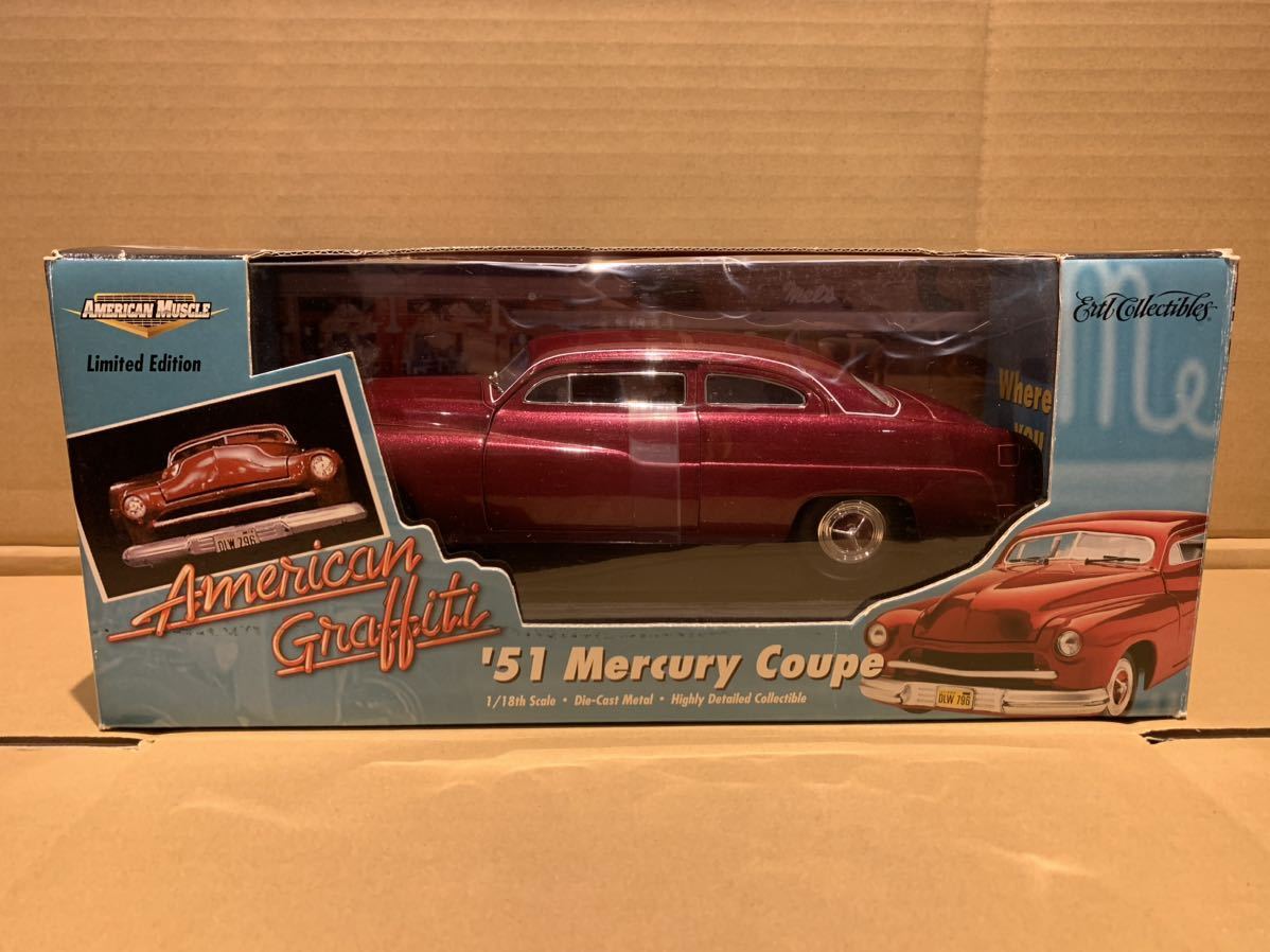 アーテル１/18アメリカングラフィティマーキュリークーペ新品 マーキュリークーペ'51 アーテル 1/18 アメリカングラフティ劇中車