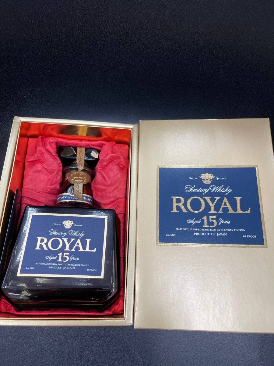 【未開栓・箱付】サントリー ウイスキー ローヤル プレミアム 15年 青ラベル サントリー ウイスキー ローヤル プレミアム 15年 ブルーラベル 未開栓