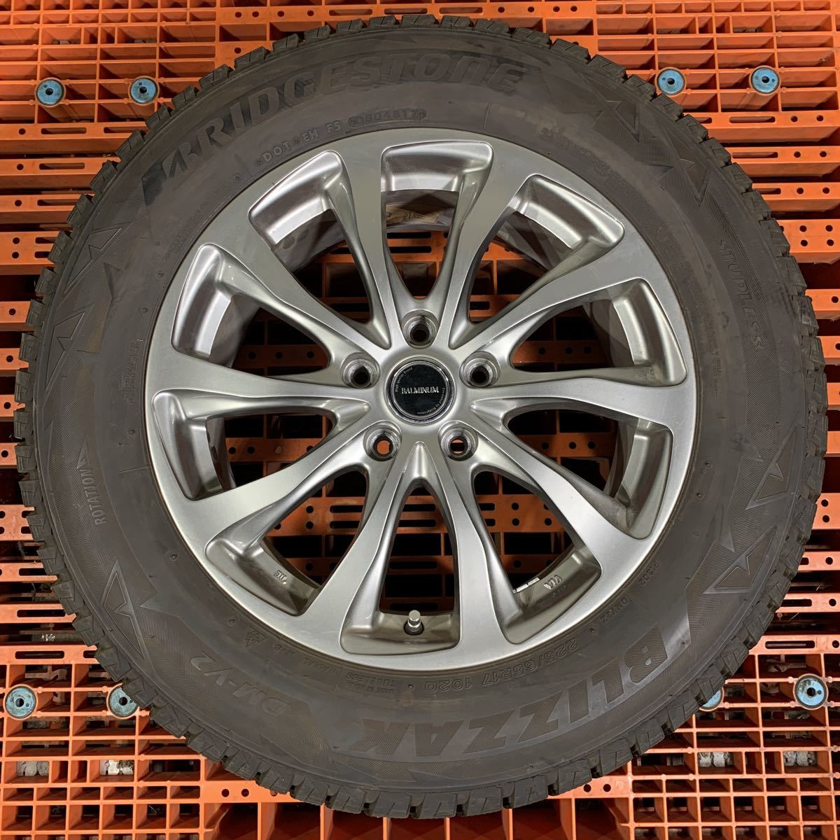 BALMINUM バルミナ 17インチ アルミホイール 4本セット ブリヂストン  