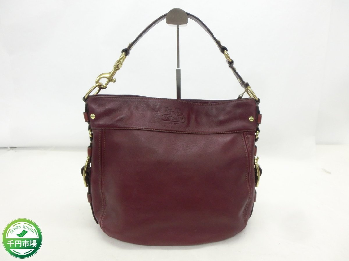 O-5317】COACH コーチ ショルダーバッグ レザーラージゾーイ 12669 