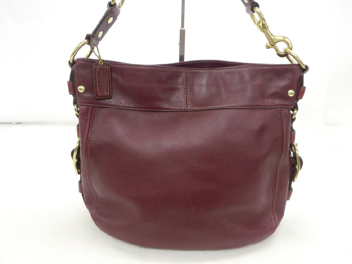 O-5317】COACH コーチ ショルダーバッグ レザーラージゾーイ 12669 