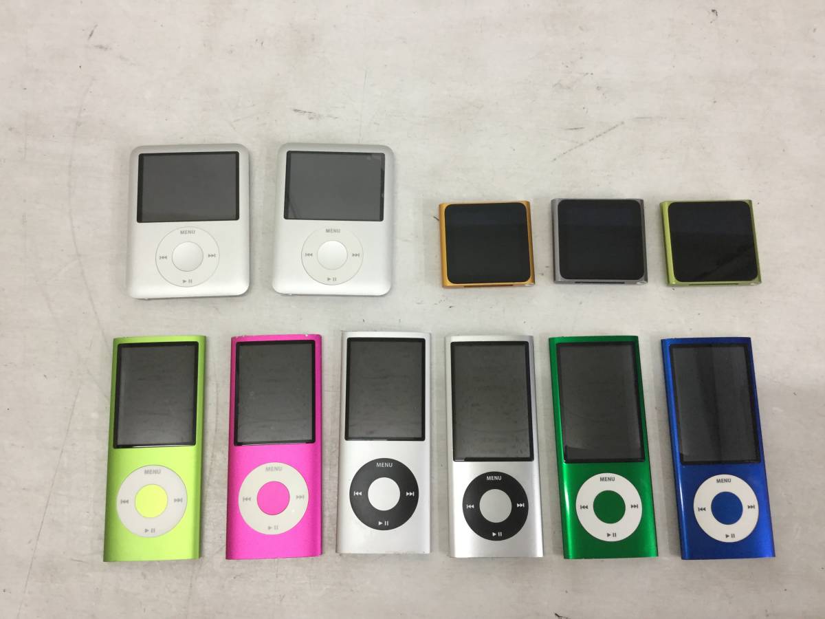 52】[ジャンク]Apple iPod nano 第3世代 第4世代 第5世代 セット(iPod