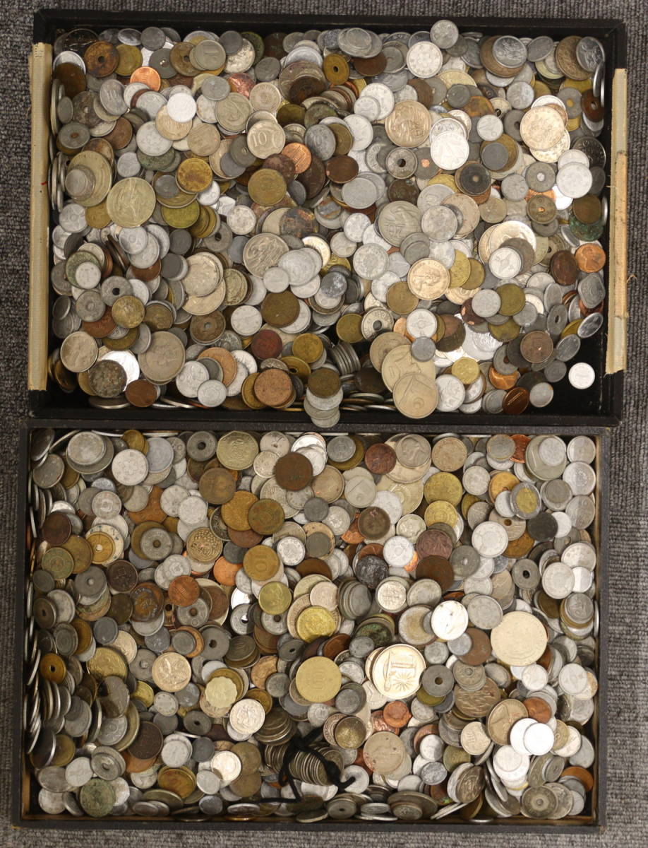 混合古銭 9466g まとめて おまとめ 大量 海外コイン 外国コイン 銅銭 アルミ銭 錫銭 古銭 コイン 硬貨