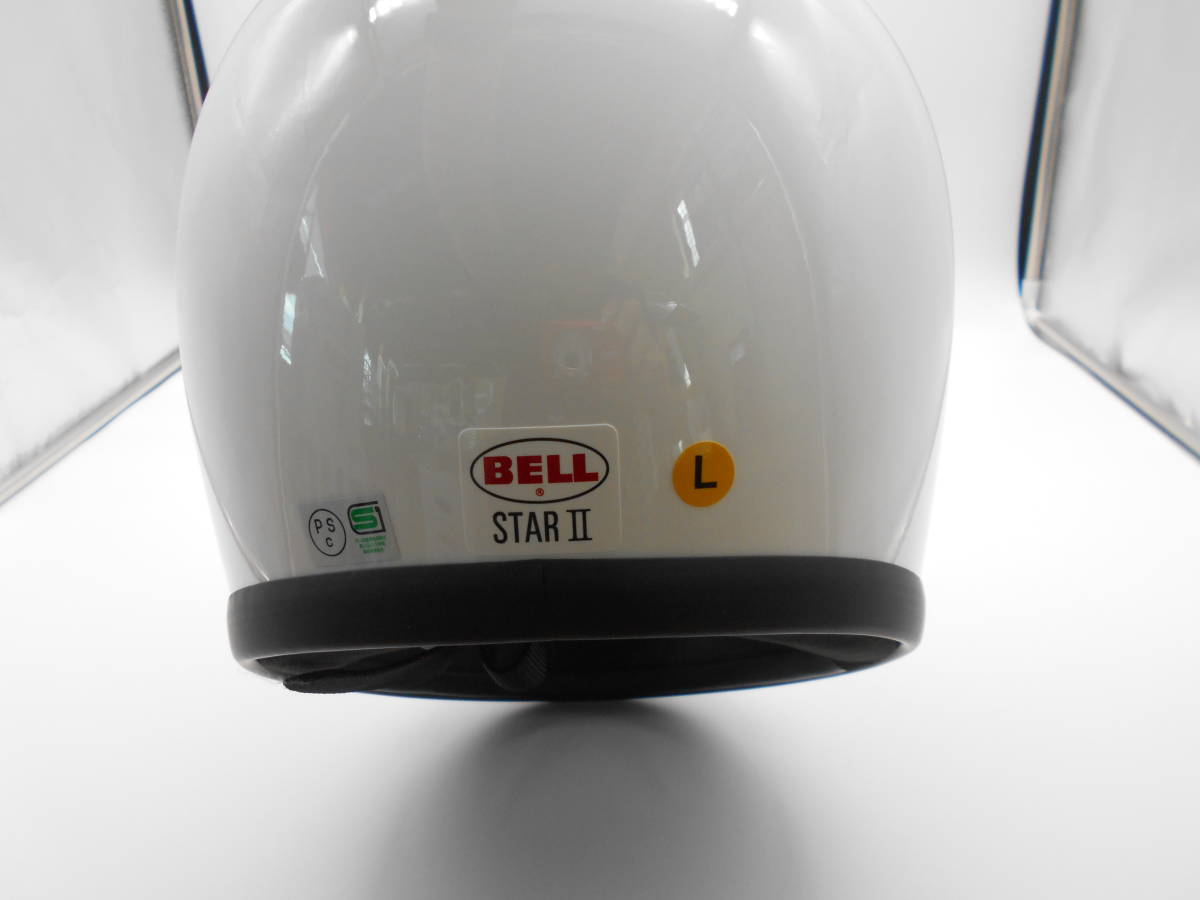 BELL STAR2 スターⅡ ソリッドホワイト Lサイズ スモークシールド付 未 