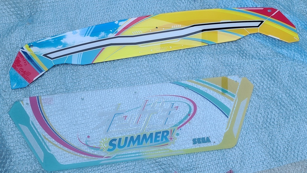 SEGA オンゲキ SUMMER 筐体 パネル セット 非売品 オンゲキsummer 筐体
