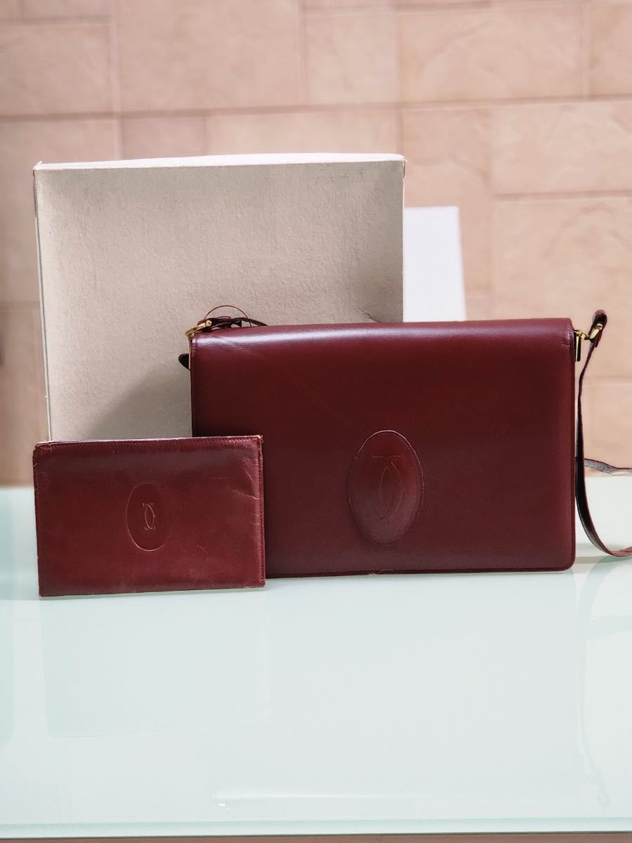 Cartier カルティエ　ショルダーバッグ ポーチ ケース 3点セット Cartier カルティエ ショルダーバッグ ポーチ ケース 3点セット