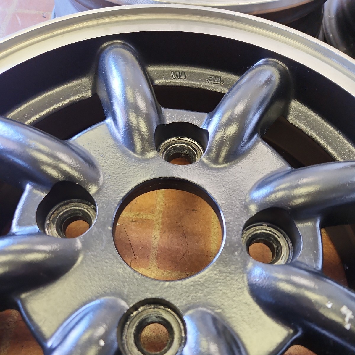 ワタナベ風 社外アルミ 13インチ 4.5J+40 4H-110 中古 【公式通販】