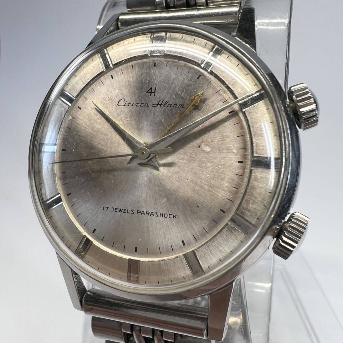 CITIZEN シチズン Alarm アラーム 4H フォーハンド 17石 手巻き 可動品