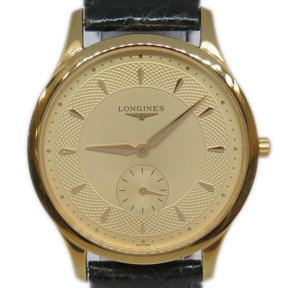 1円 ry LONGINES ロンジン グランドクラシック アンティーク スモールセコンド メンズ QZ クオーツ 腕時計 L4.706.2【時計】【中古】