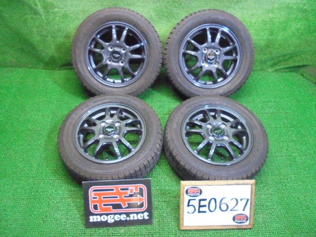 5EO627BB14 ) 送料無料 155/65R13 トーヨータイヤ GARIT G5 スタッドレスタイヤ+美品 13インチアルミホイール4本セット 2019年製