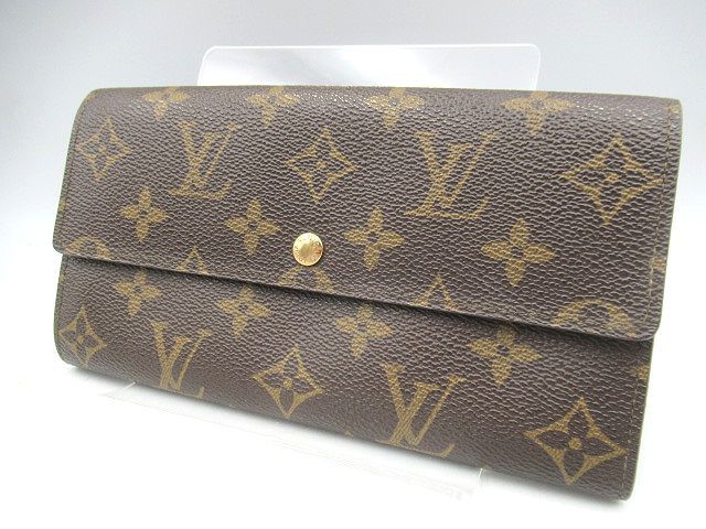 ☆LOUIS VUITTON ルイヴィトン モノグラム ポシェット・ポルト モネ クレディ M61725 二つ折り 長財布 レディース☆