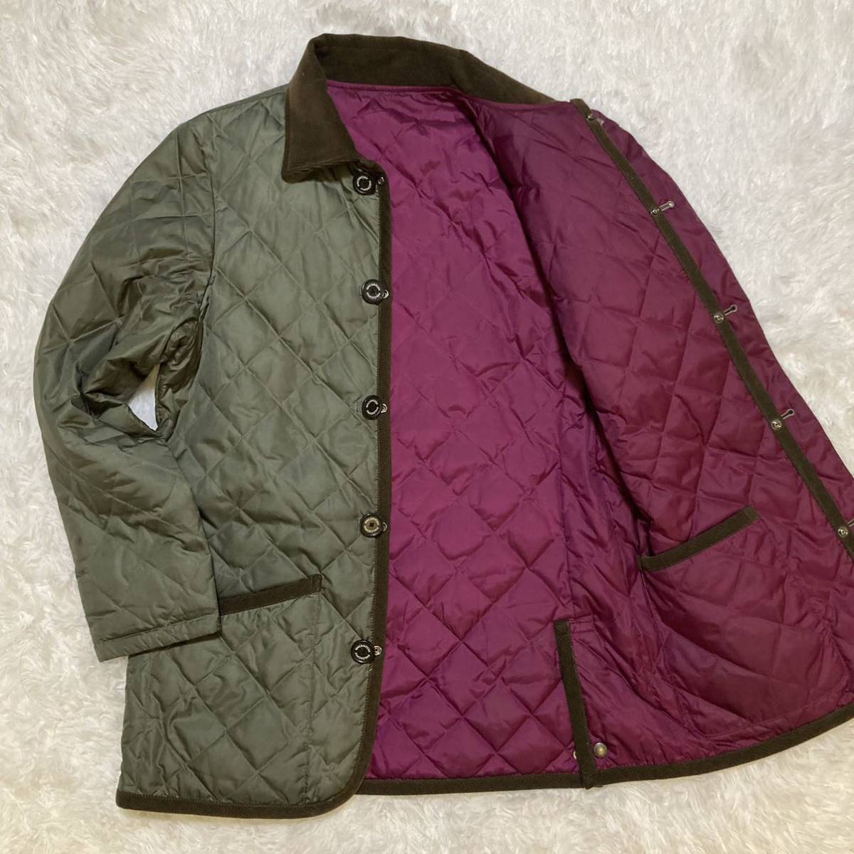 MACKINTOSH PHILOSOPHYマッキントッシュ フィロソフィー キルティングジャケット コート メンズ リバーシブル 38 M ダウン 三陽商会