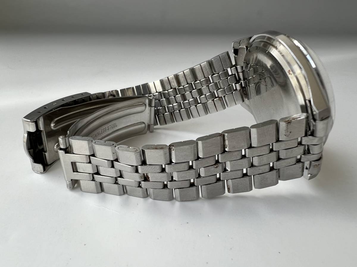 Y11稼働品 SEIKO セイコー スカイライナー 6102-8000 デイト シルバー 