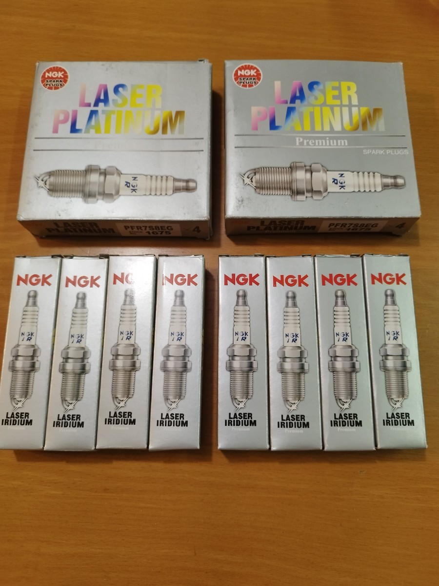在庫あり アウディ RS5 ABA-8TCFSF NGK レーザー プラチナ プラグ 純正同等 PFR7S8EG 1675 8本セット イリジウム Audi/VW 06H905601A 1