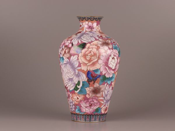中国古玩 唐物 花瓶 古七宝 七宝焼 時代物 細密細工 極上品 初だし品