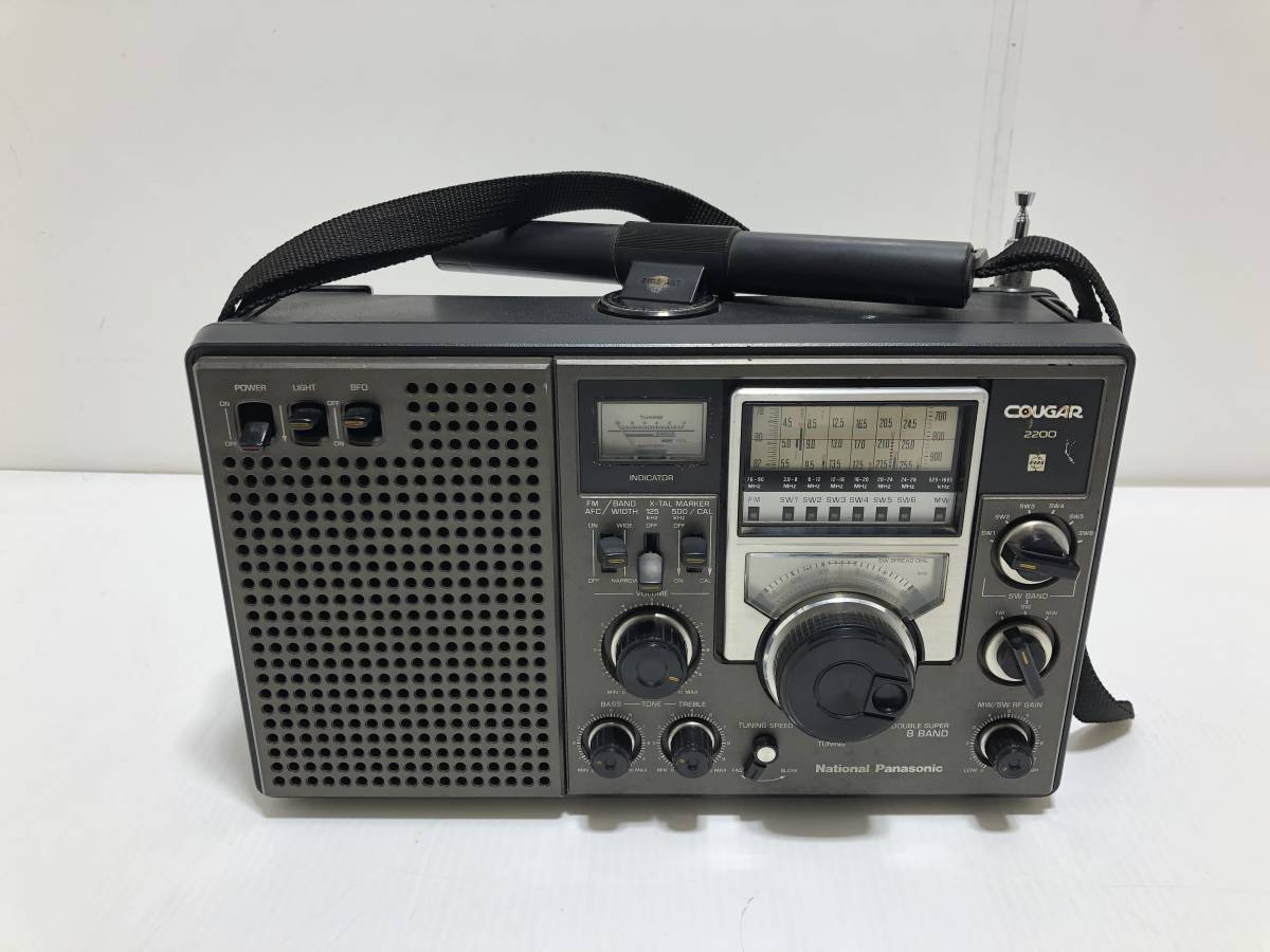 304◆National Panasonic COUGAR 2200 RF2200 8バンド クーガー アダプター欠品【写真追加あり】◆ National Panasonic RF-877 GX-400 3D for