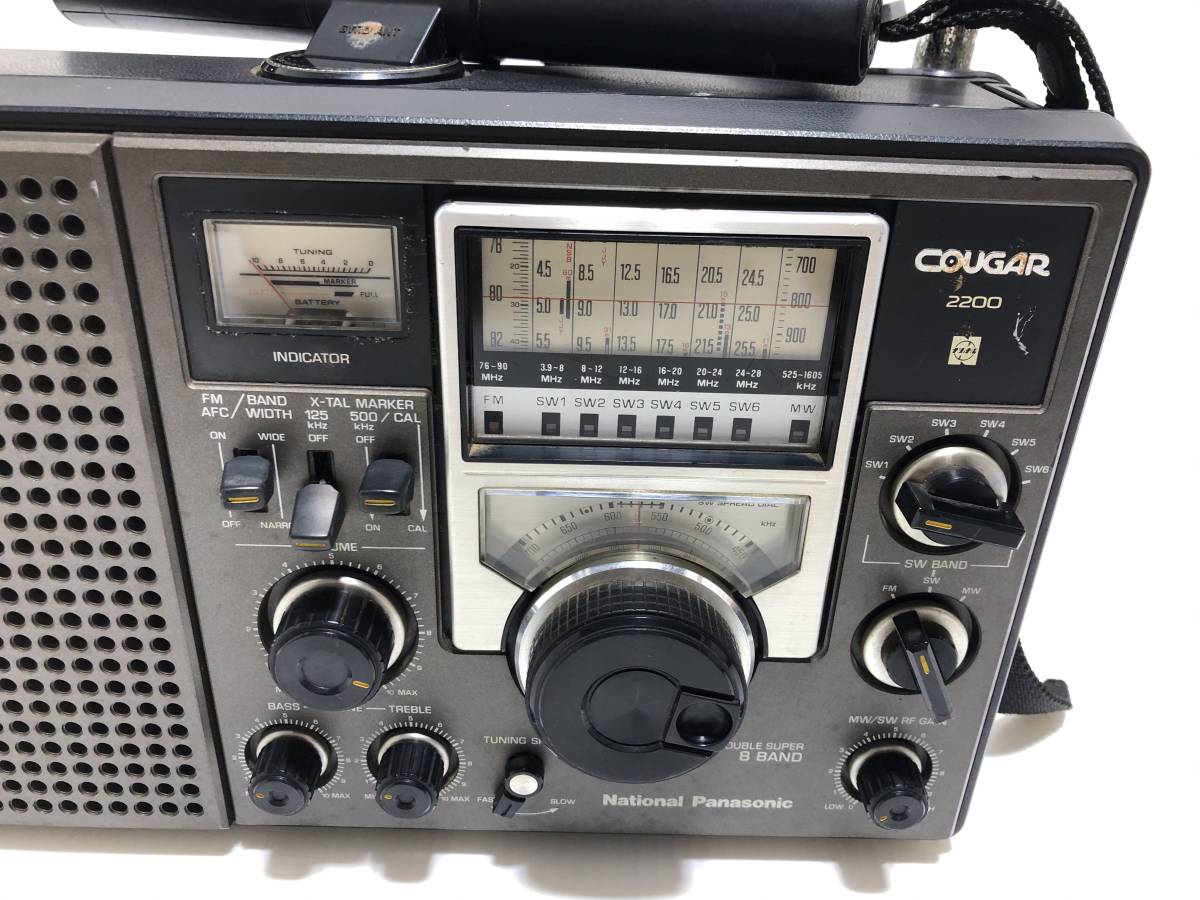 304◆National Panasonic COUGAR 2200 RF2200 8バンド クーガー アダプター欠品【写真追加あり】◆ National Panasonic RF-877 GX-400 3D for