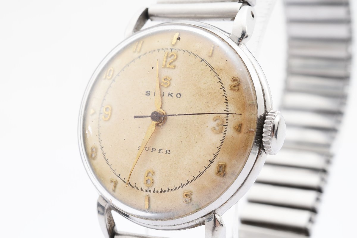 稼働品 セイコー スーパー 手巻き メンズ 腕時計 SEIKO