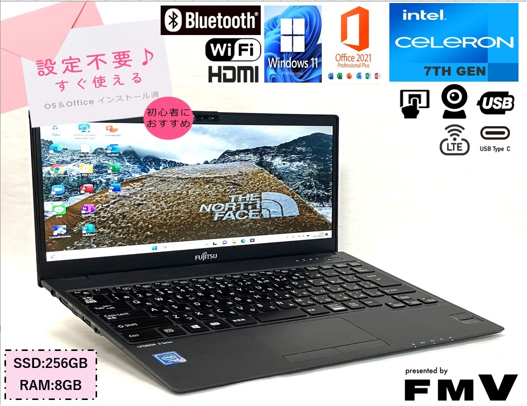 FUJITSU ESPRIMO FMVF77D3B i7-9750H 8GB SSD256GB HDD1.0TB Windows10