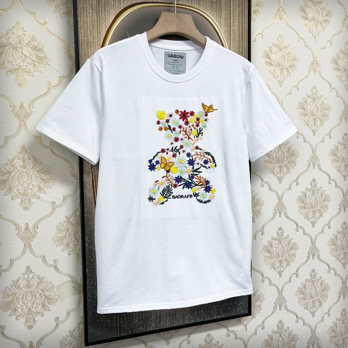 上質限定EU製＆定価3万◇UABONI*Paris*ユアボニ*Tシャツ*フランス 