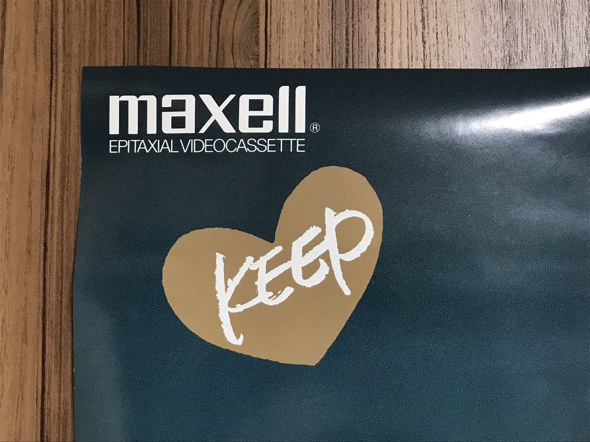③ 1980年代 当時物 松田聖子 maxell 非売品 販促 特大 ポスター 841mm 