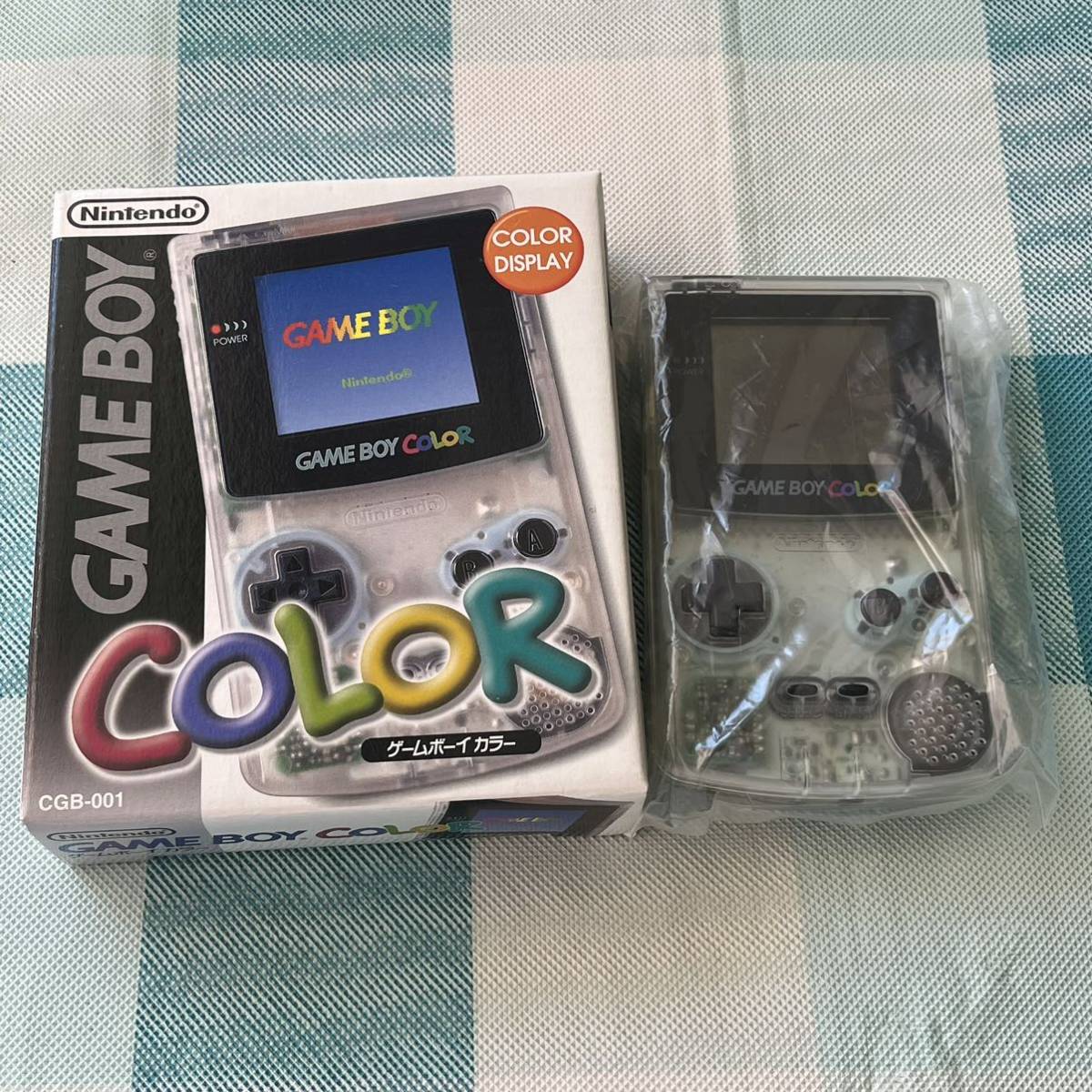 ゲームボーイカラー クリア 任天堂 GBC 箱付き 説明書