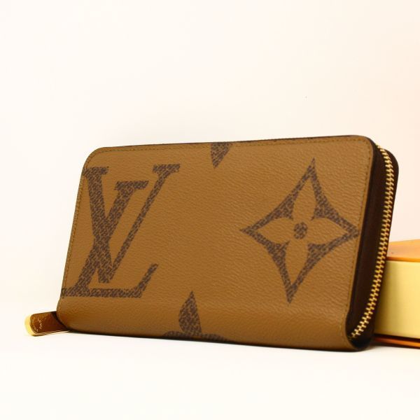 【極美品】ルイヴィトン LOUIS VUITTON ジャイアントモノグラムリバース ジッピーウォレット ラウンドジップウォレット 財布 289