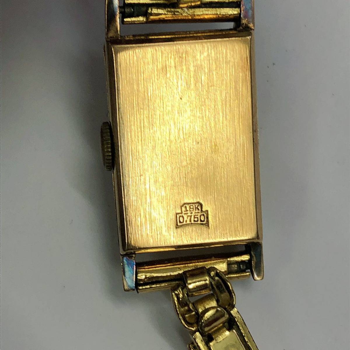 1円～ スイス製 GENEVE 17石 18K/0.750 刻印 金無垢 腕時計 手巻き 
